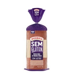 Pão De Forma WICKBOLD Sabor Beterraba E Batata Doce Sem Glúten E Sem Lactose Pacote 300g