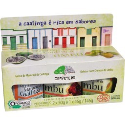 Kit com 3 Geleias da Caatinga GRAVETERO - Caras do Brasil 146g