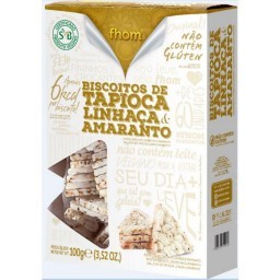 Biscoito de Tapioca, Linhaça e Amaranto 100g