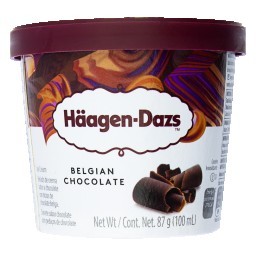 Sorvete de Chocolate Belga HÄAGEN DAZS Copo 100ml