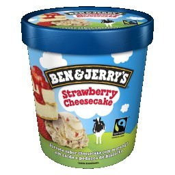 Sorvete de Pote Ben & Jerry's Strawberry Cheesecake 458 ML