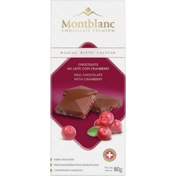 Chocolate ao Leite com Cranberry Montblanc 80g