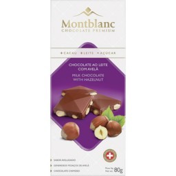 Chocolate ao Leite com Avelã Montblanc 80g