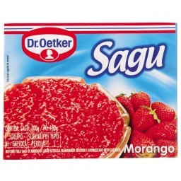 Pó para Sagu Sabor Morango Dr. OETKER Caixa 250g