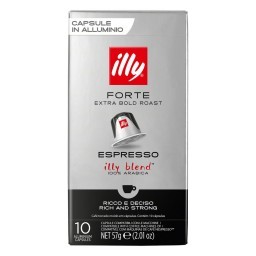 Café em Cápsula Torrado e Moído Forte Espresso Illy Caixa 57g 10 Unidades