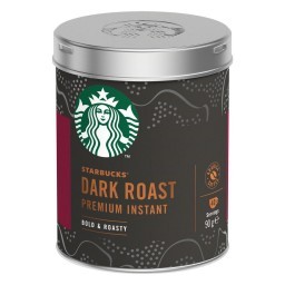 STARBUCKS ® Dark Roast Café Solúvel Premium Torra Escura 90g Lata