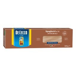 Macarrão Italiano Spaghetti Integral DE CECCO Caixa 500g