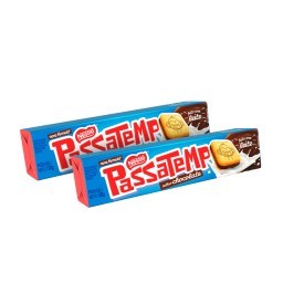 Kit Biscoito NESTLÉ Passatempo Recheado de Chocolate Pacote 130g - 2 Unidades