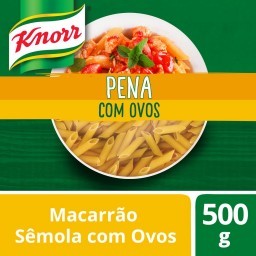 Massa de Sêmola com Ovos Pena Knorr Pacote 500g 