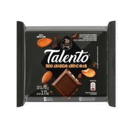 Chocolate GAROTO TALENTO Meio Amargo com Amêndoas 90g