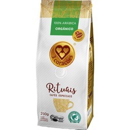 Café em Grãos 3 CORAÇÕES Rituais Orgânico Pacote 250g