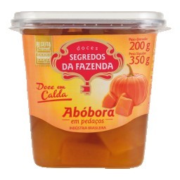 Doce de Abóbora em Calda SEGREDOS DA FAZENDA Pote 200g