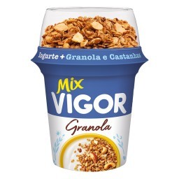 Iogurte Integral VIGOR Mix Sabor Granola E Castanhas Pote 165g