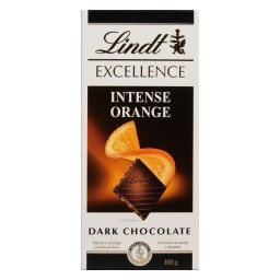 Chocolate Suíço Amargo com Laranja e Amêndoas LINDT Excellence Barra 100g