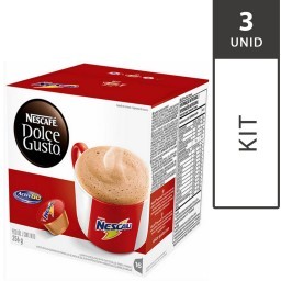 Kit com 3 Caixas de Cápsulas de Café Nescafé DOLCE GUSTO Nescau com 16 Unid, Cada - Nestlé