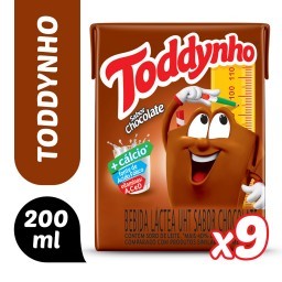 Kit 9 Achocolatados Líquido TODDYNHO 200ml