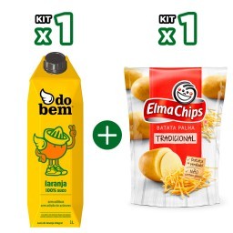 Kit Suco do Bem Laranja + Batata Palha