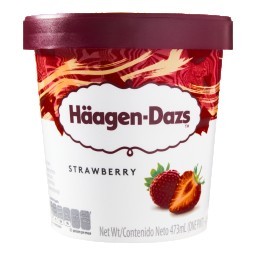 Sorvete de Morango HÄAGEN DAZS Pote 473ml