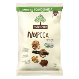 Pipoca Pronta Orgânica MÃE TERRA Nupoca Doce Cacau Pacote 83g