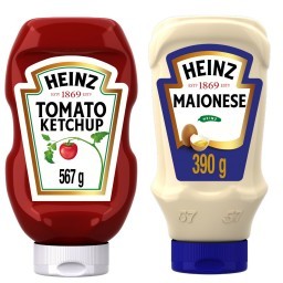 Kit Ketchup Heinz Tradicional 567g e Maionese Heinz 390g