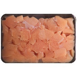 Cubos De Peito De Frango Resfriado Para Fondue Bandeja 1Kg