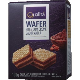 Mini Wafer Chocolate Avelã QUALITÁ 100g