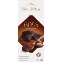 Chocolate 60% Cacau Montblanc 80g