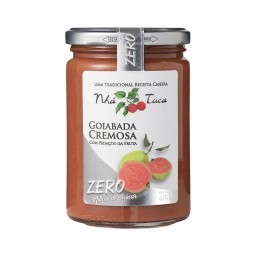 Goiabada Cremosa Zero Açúcar Com Pedaços Da Fruta NHÁ TUCA Vidro 400g