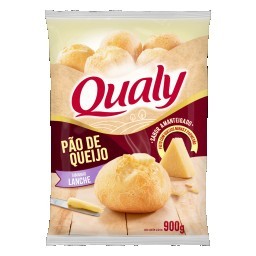 Pão De Queijo Congelado QUALY Tamanho Lanche Sabor Amanteigado Pacote 900g