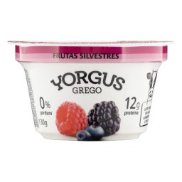 Iogurte Grego Desnatado Zero com Polpa de Frutas Silvestres YORGUS 130g