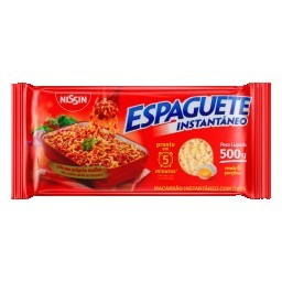 Espaguete Instantâneo 5 Minutos Nissin Pacote 500g