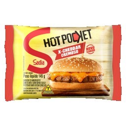 Sanduíche Congelado X-Cheddar Cremoso Sadia Hot Pocket Pacote 145g