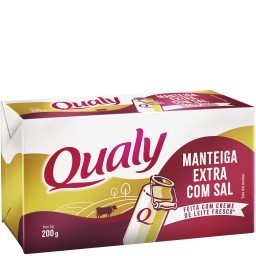 Manteiga Qualy com Sal Tablete 200g