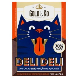 Chocolate 70% Cacau Deli Deli Gold & Ko 70g