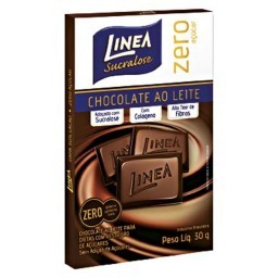 Chocolate Diet ao Leite LINEA Caixa 30g