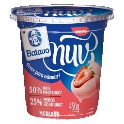 Creme de Queijo Quark Morango Batavo Nuv Pote 450g