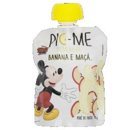 Purê de Frutas PIC-ME Banana e Maçã Mickey Mouse 90g 