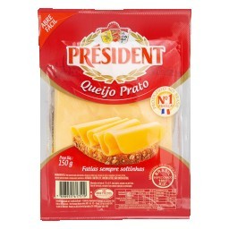 Queijo Prato PRESIDENT Fatiado 150g