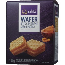 Mini Wafer Paçoca QUALITÁ 100g	