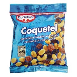 Coquetel com Uva Passa, Amendoim, Castanha de Caju e Avelã Dr. OETKER Pacote 150g