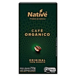 Café Orgânico Torrado e Moído NATIVE Caixa 250g