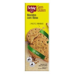 Biscoito com Fibras sem Glúten Schär Caixa 150g