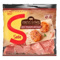 Filé Mignon Suíno Fatiado SADIA Congelado Pacote 800g