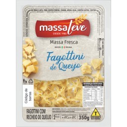 Fagottini com Recheio de 4 Queijos MASSA LEVE 350g