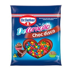 Confeito de Chocolate Choc Disco Dr. OETKER Pacote 80g