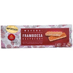 Biscoito VIEIRA Wafer Famboesa com Baunikha 150g