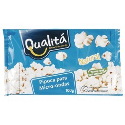 Pipoca para Microondas Sabor Natural QUALITÁ 100g