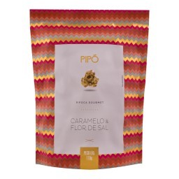 Pipoca Pronta Doce Gourmet Caramelo & Flor de Sal Zero Lactose Pipó Sachê 110g