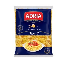 Macarrão ADRIA com Ovos Ninho - 3 500g