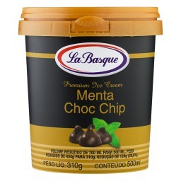 Sorvete Menta Choc Chip LA BASQUE Pote 500ml